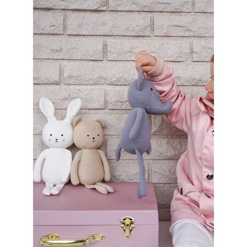 Puha plüss ajándékdobozban, elefánt Jabadabado