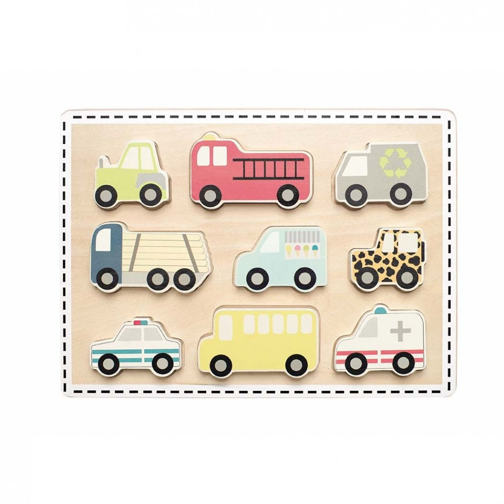 Jabadabado Autók fa puzzle