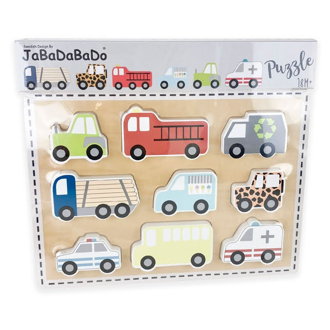 Jabadabado Autók fa puzzle kirakva