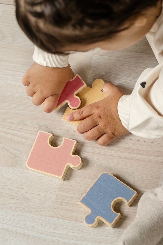 Jabadabado Montessori játékcsomag használat közben