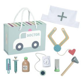  Orvosi játékkészlet kistáskával, Ezüstszürke Jabadabado