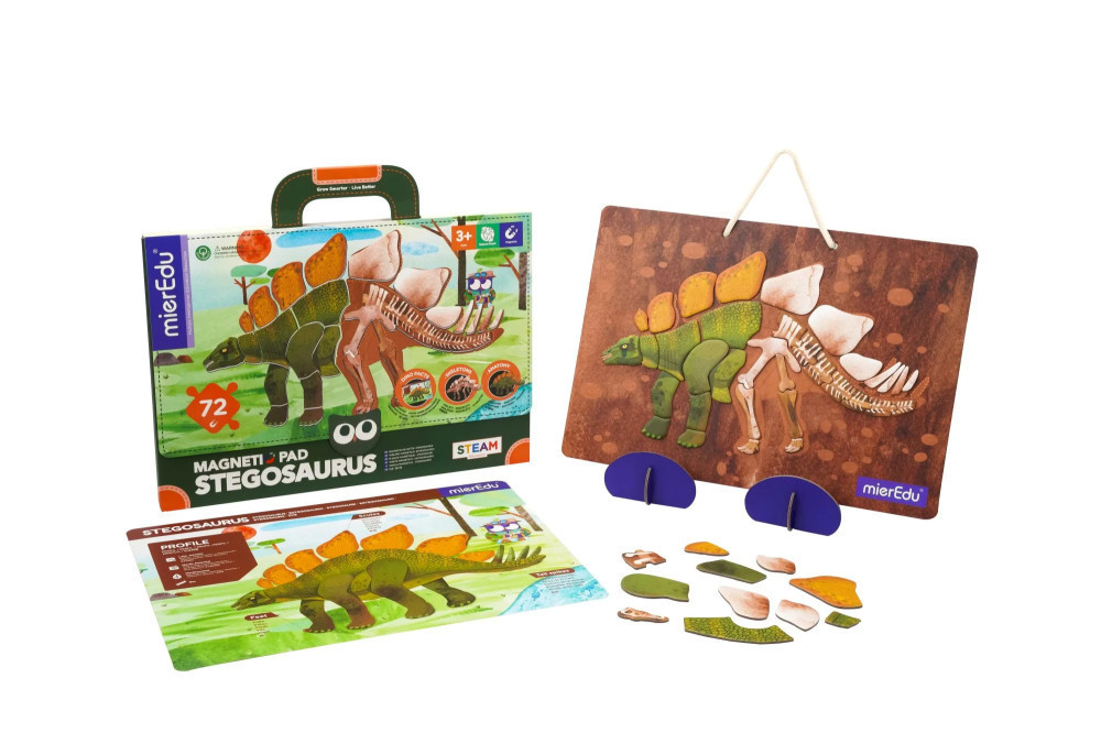 MierEdu Stegosaurus Hordozható Mágneses Tábla használat közben