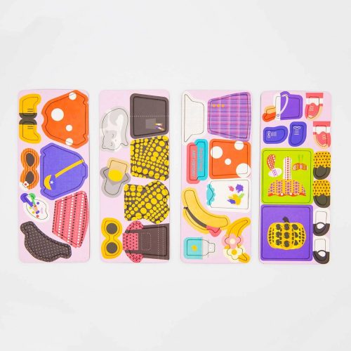 Mágneses puzzle játék, Divatos ruhák MierEdu