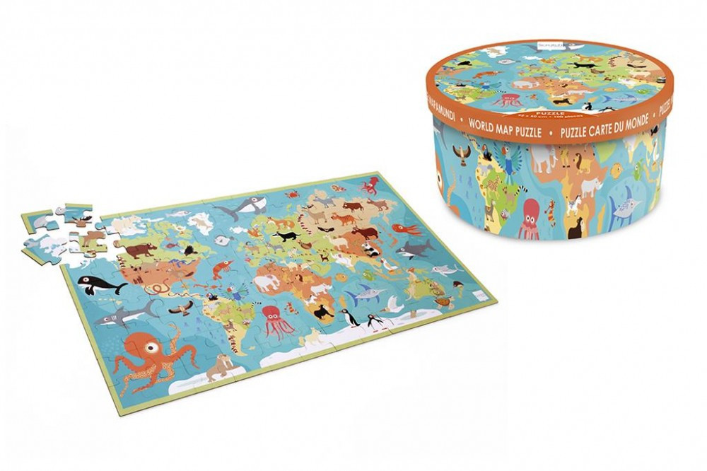 A világ állatai XXL 100 db-os puzzle - Scratch Europe