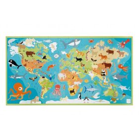   A világ állatai XXL 100 db-os  puzzle 92*50 cm Scratch Europe