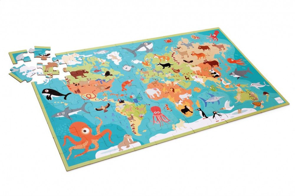 A világ állatai XXL puzzle kirakva