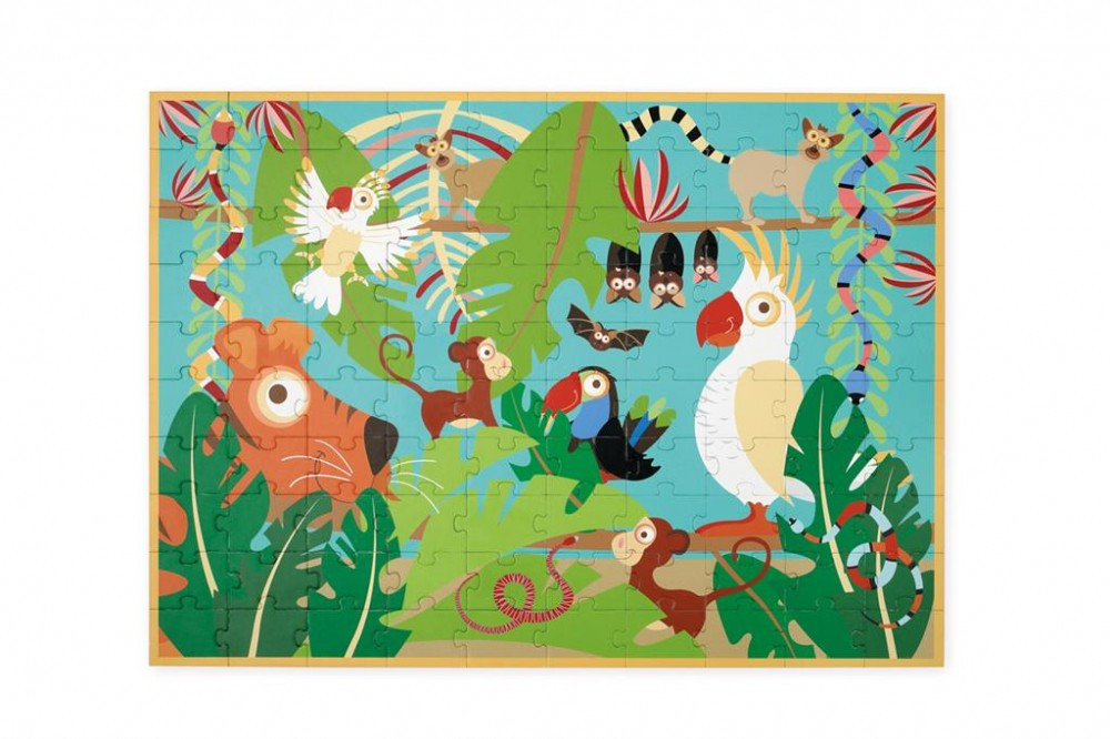 Dzsungeles puzzle doboza
