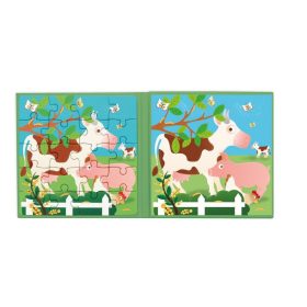 Mágneses puzzle könyv - Farm - Scratch Europe