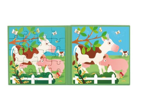 Mágneses puzzle könyv - Farm - Scratch Europe