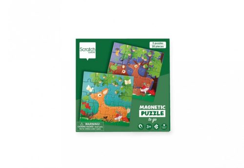 Mágneses puzzle könyv - Erdő - Scratch Europe
