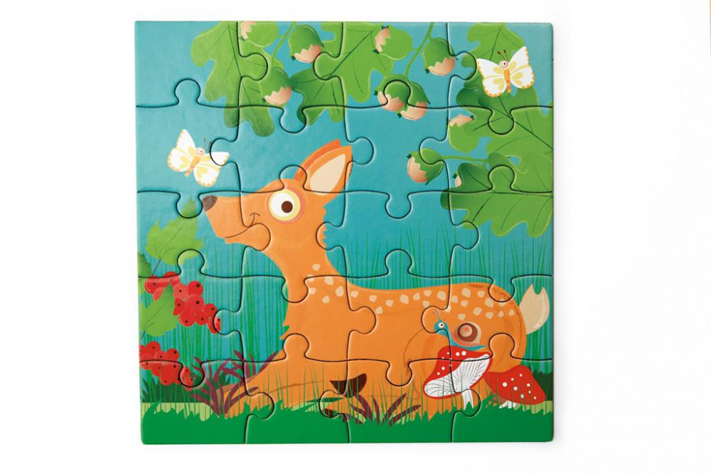 EDU-SC6181155 Mágneses puzzle könyv - Erdő - Fejlesztő játék