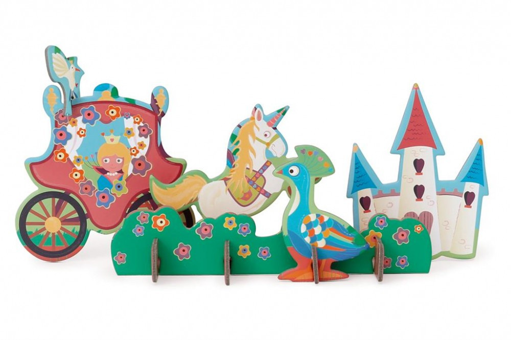 2 az 1-ben puzzle és 3D puzzle Hercegnő Scratch Europe - játék közben