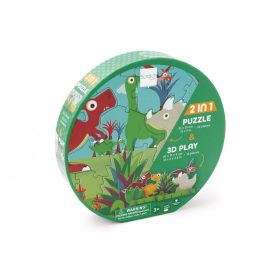 2 az 1-ben puzzle és 3D puzzle Dino Scratch Europe