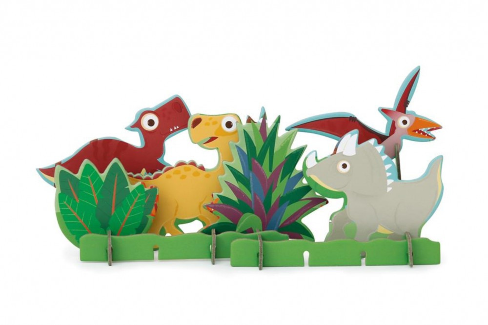 3D Dino puzzle akcióban