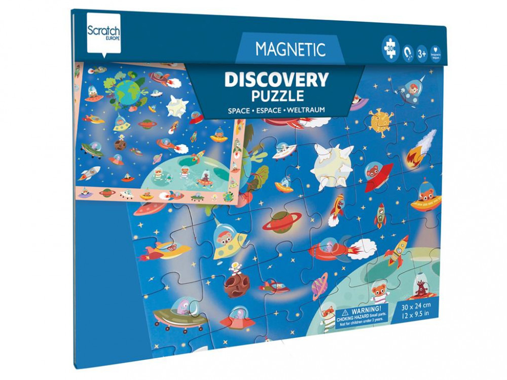 2 az 1-ben mágneses puzzle és megfigyelő játék, Világűr