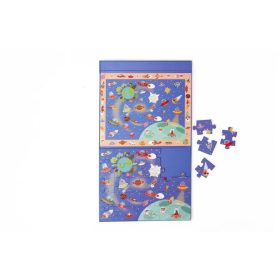   2 az 1-ben mágneses puzzle és megfigyelő játék, Világűr Scratch Europe