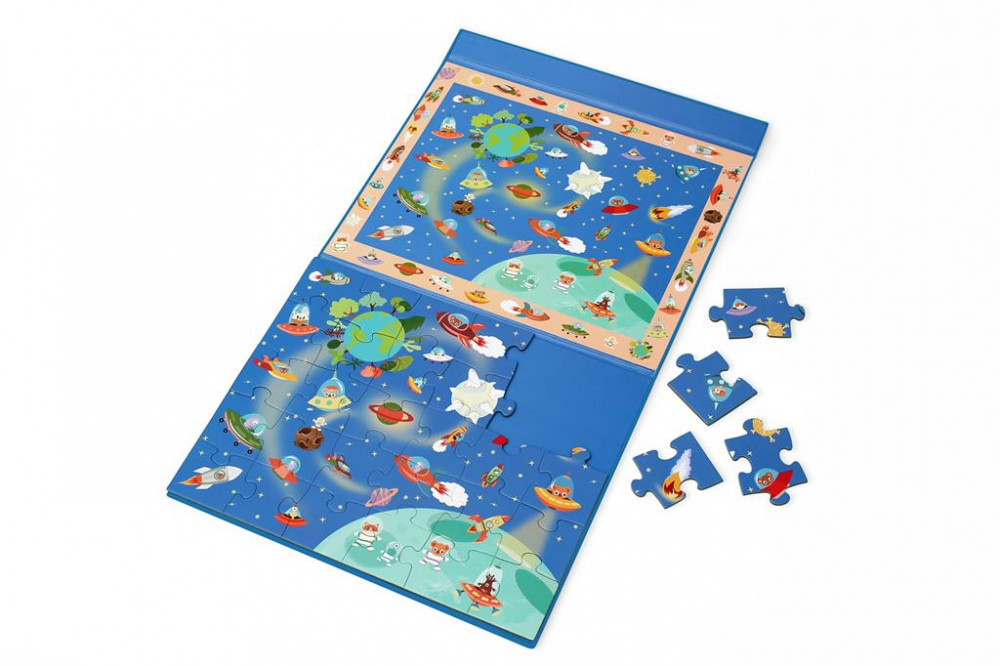 Scratch Europe Világűr mágneses puzzle közelről