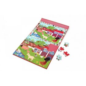   2 az 1-ben mágneses puzzle és megfigyelő játék, Farm Scratch Europe