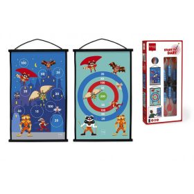   Darts kezdőkészlet Szuperhős, 38*60 cm 2 oldalas, Scratch Europe