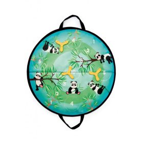 Pandás mágneses célbadobó játék, kerek Scratch Europe