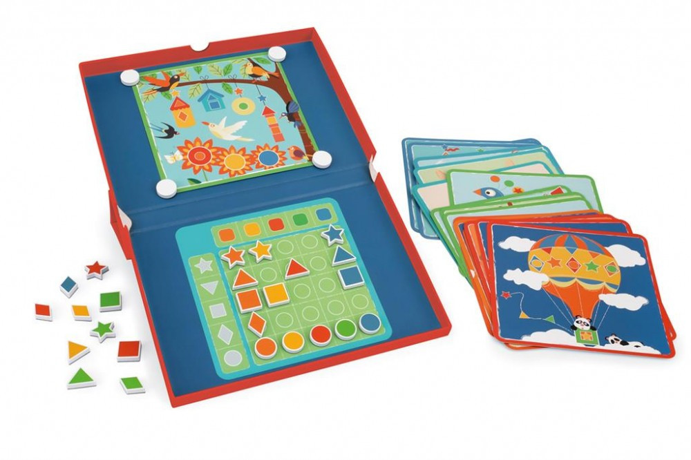 Mágneses elemek a Scratch Europe Fejtörő játékban