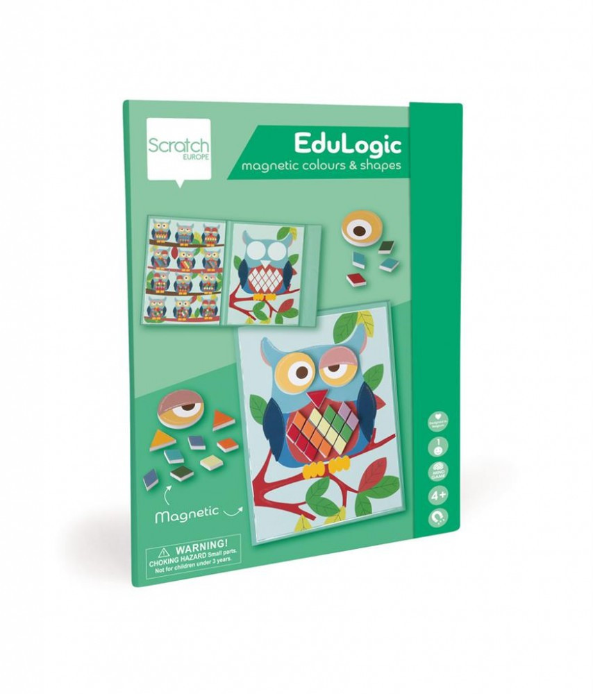 Baglyok - Színek és formák mágneses logikai játék EduLogic - Scratch Europe