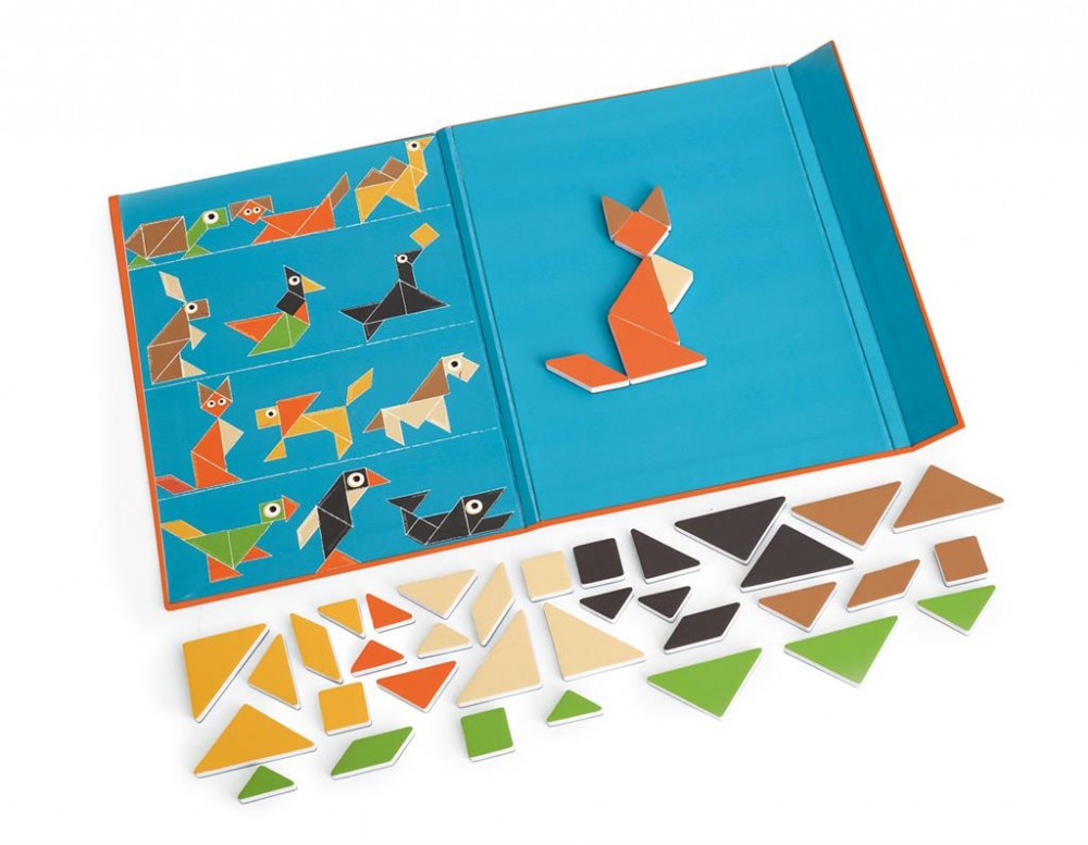 Tangram állatok - Mágneses elemekkel a könnyű használatért