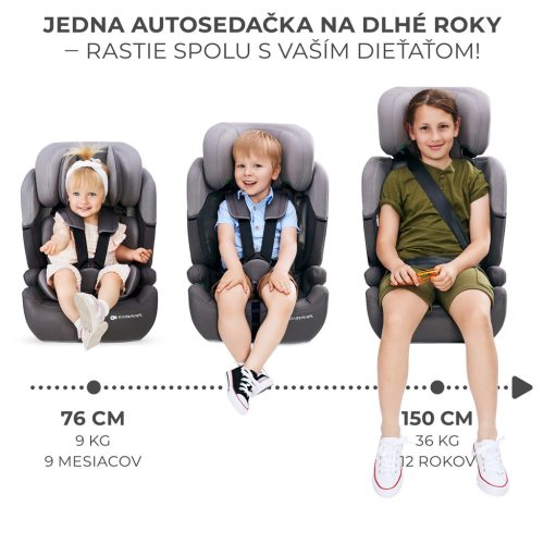 KINDERKRAFT Autósülés Comfort up i-size szürke (76-150 cm) - utolsó darab