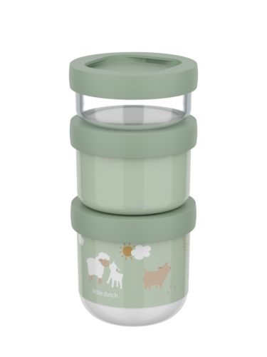 Little Dutch gyerek snack box készlet 3 db-os - little farm