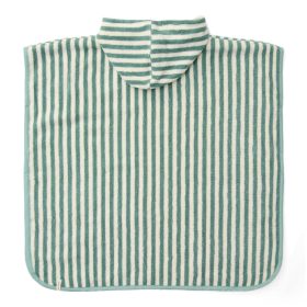 Little Dutch fürdőponcsó Seashells and Stripes Surf Blue