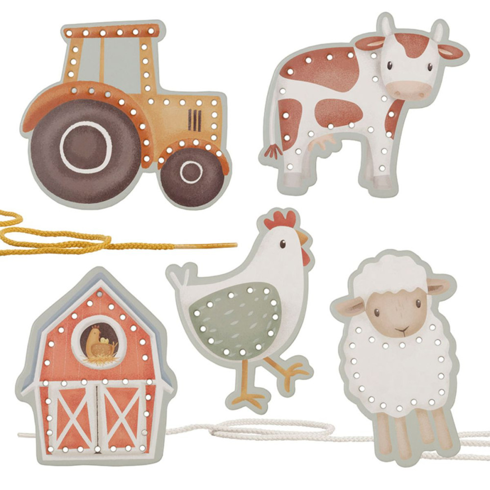 Little Dutch fűzhető kártyák - Little Farm részlet