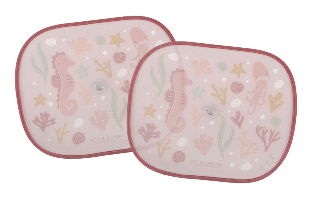 Little Dutch napellenző autóba - Ocean Dreams pink használat közben