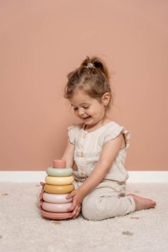 Little Dutch műanyag montessori torony - pink