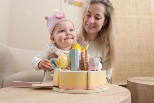 Little Dutch gyerek születésnapi korona számokkal - pink