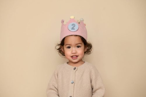 Little Dutch gyerek születésnapi korona számokkal - pink