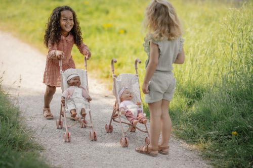 Little Dutch összecsukható játék babakocsi - White Meadows