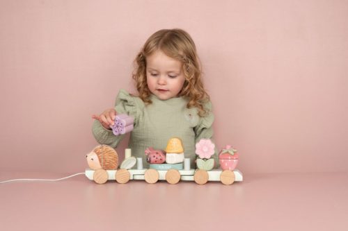 Little Dutch vonat építőelemekkel süni - Fairy Garden