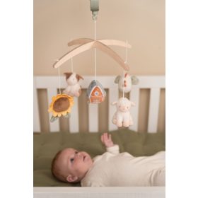   Little Dutch zenélő körforgó natúr fa vázzal -  Little Farm