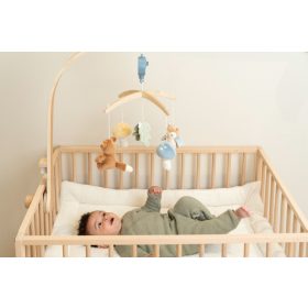   Little Dutch zenélő körforgó natúr fa vázzal - Forest Friends