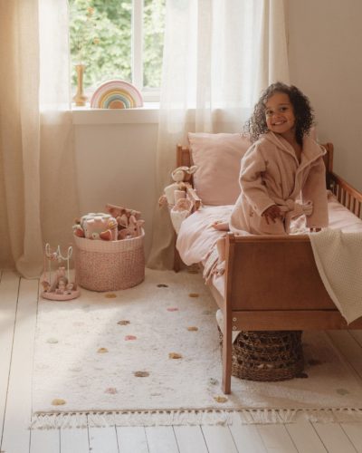 Little Dutch gyerekszőnyeg pink pöttyös 120x170 cm