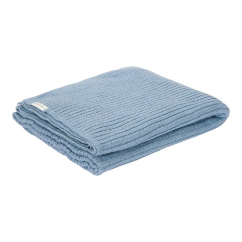 Little dutch kötött gyerek takaró Pure Denim Blue
