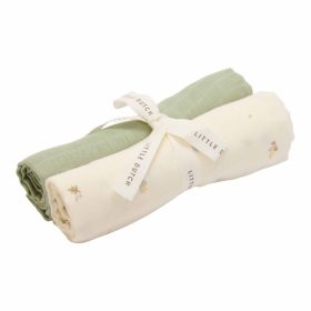   Little Dutch muszlin textilpelenka 70x70 cm 2 db Forest Treasures & Sage