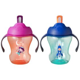   Tommee Tippee itatópohár szívószálas Easy Drink Straw Cup 230ml 6hó  