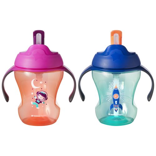 Tommee Tippee itatópohár szívószálas Easy Drink Straw Cup 230ml 6hó  