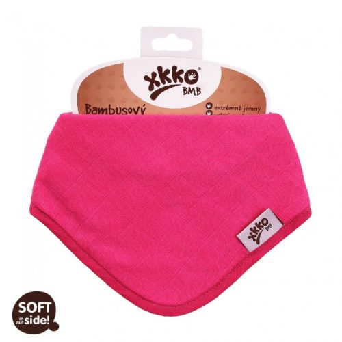 Xkko nyálkendő patentos bambusz magenta BMBBND005