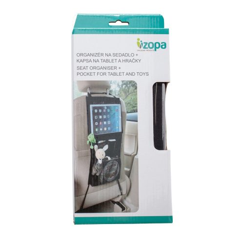 Zopa autós rendező üléstámlára tablet zsebbel és hálós zsebekkel ZOP029111