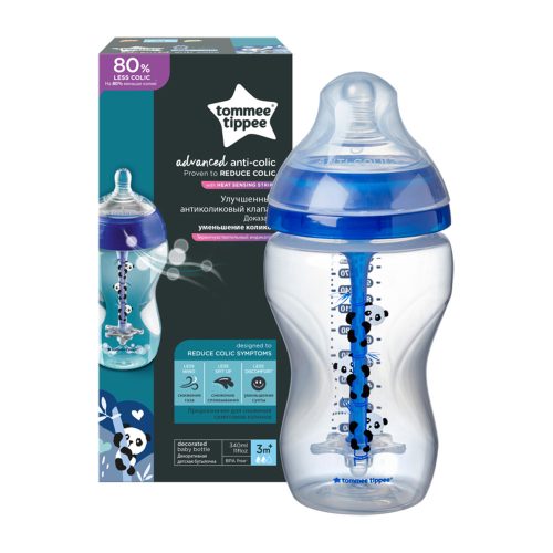Tommee Tippee cumisüveg Advanced anti colic 340 ml kék Pip panda