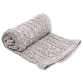   Kikkaboo takaró kötött csavart mintás 70x100cm melange szürke