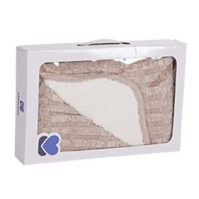   Kikkaboo takaró kötött/sherpa kétoldalas 75x100cm melange bézs