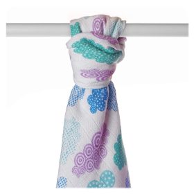 Xkko kifogó bambusz 90x100cm felhők fiús mix BMB090037